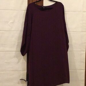 Eileen Fisher Purple Women's Dress Size Large